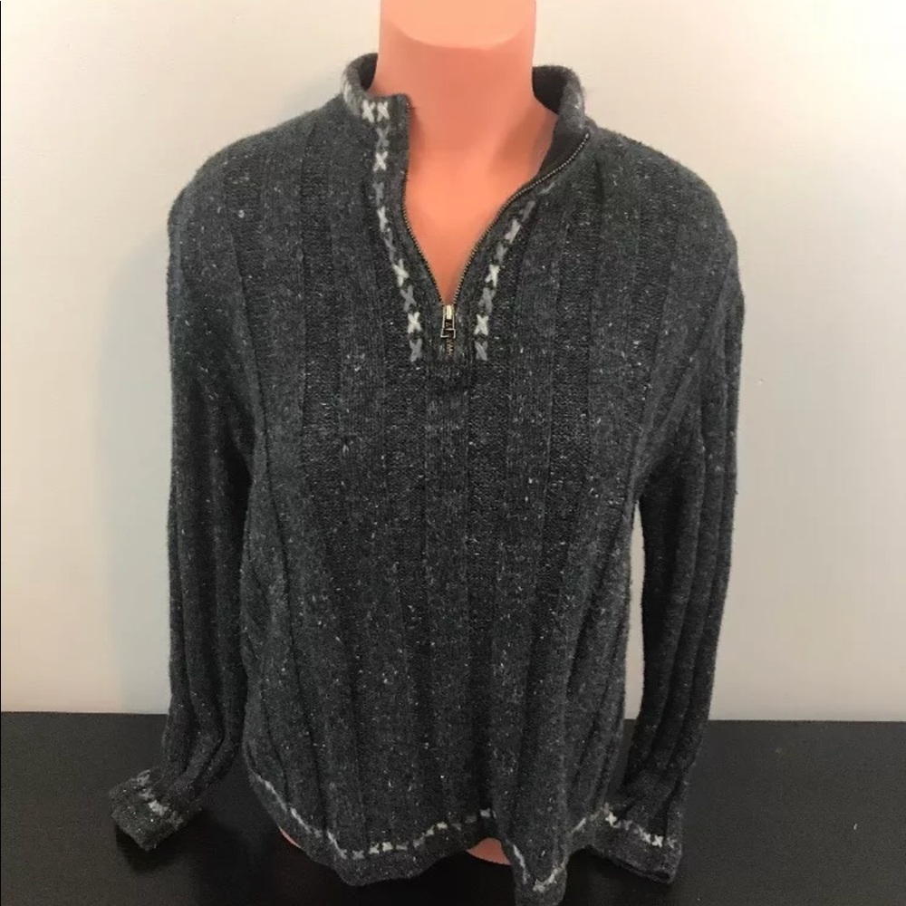 Woolrich grey women’s XL quarter zip sweater